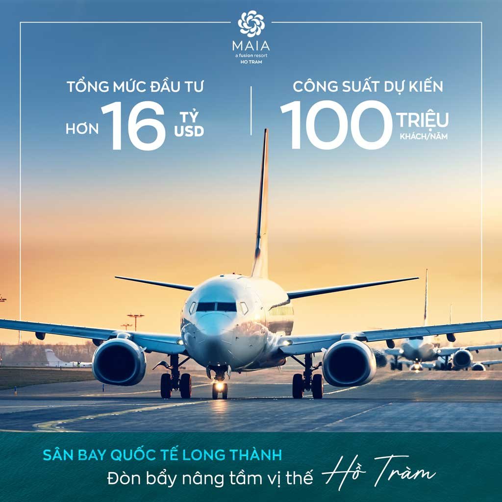 Sân bay quốc tế Long Thành đòng bẩy năng tầm vị thế Hồ Tràm