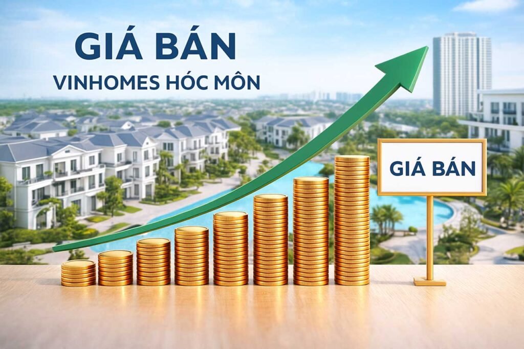 Biểu đồ sự tăng giá bán Vinhomes Hóc Môn